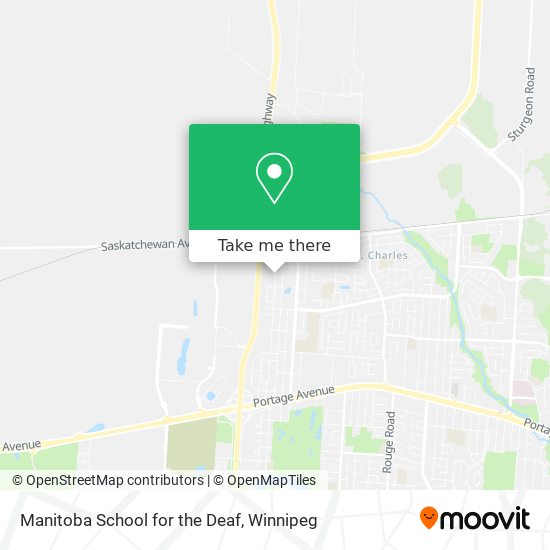 Manitoba School for the Deaf map