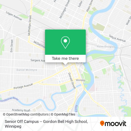 Senior Off Campus -- Gordon Bell High School map