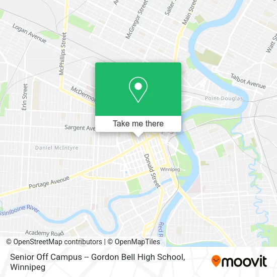 Senior Off Campus -- Gordon Bell High School map