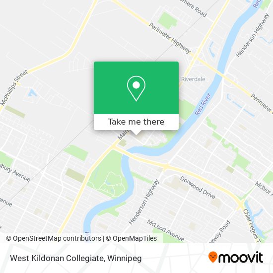 West Kildonan Collegiate map