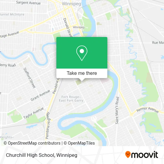 Churchill High School map