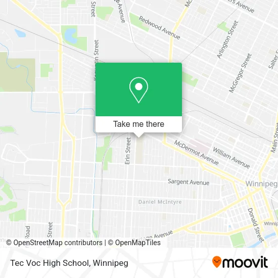 Tec Voc High School map