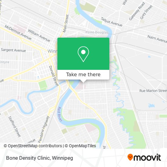 Bone Density Clinic map