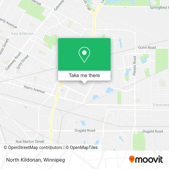 North Kildonan map