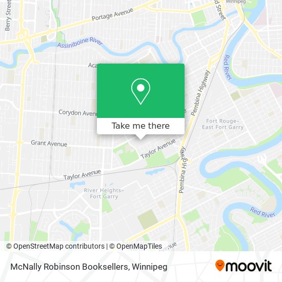 McNally Robinson Booksellers map