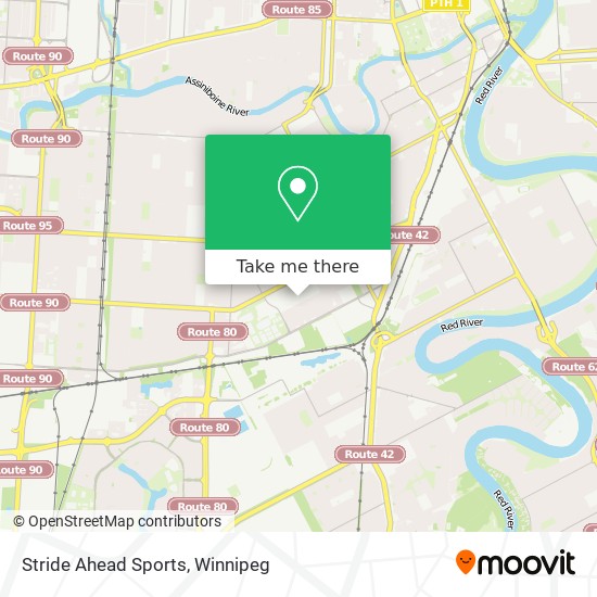 Stride Ahead Sports map