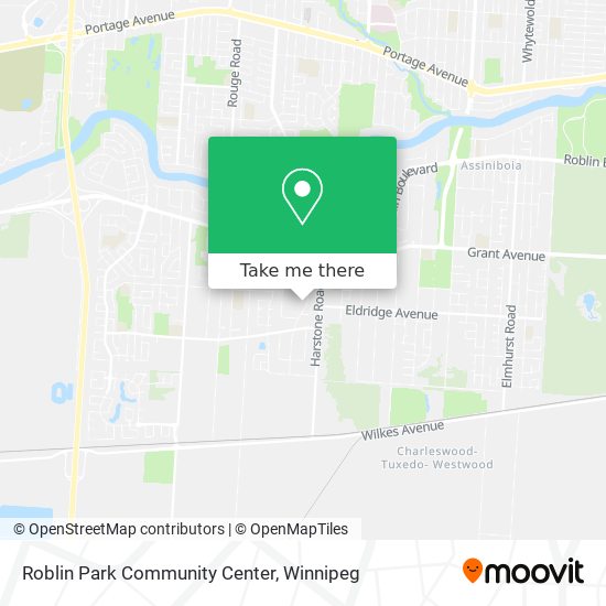 Roblin Park Community Center map