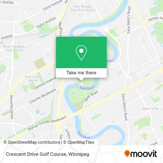 Crescent Drive Golf Course map