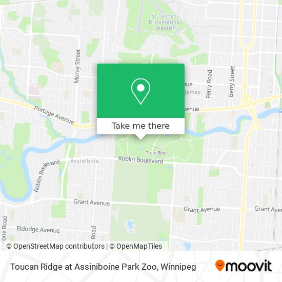 Toucan Ridge at Assiniboine Park Zoo map