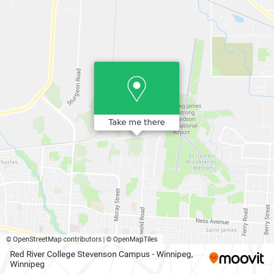 Red River College Stevenson Campus - Winnipeg map