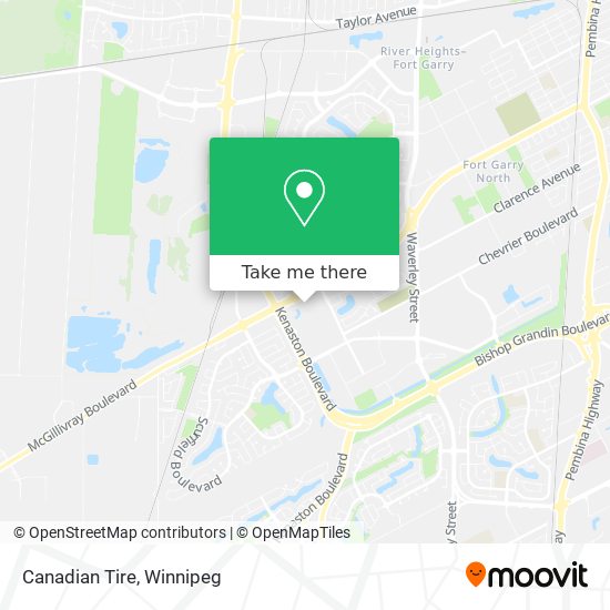 Canadian Tire map