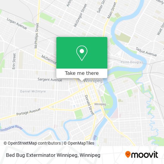 Bed Bug Exterminator Winnipeg map