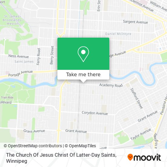 The Church Of Jesus Christ Of Latter-Day Saints map