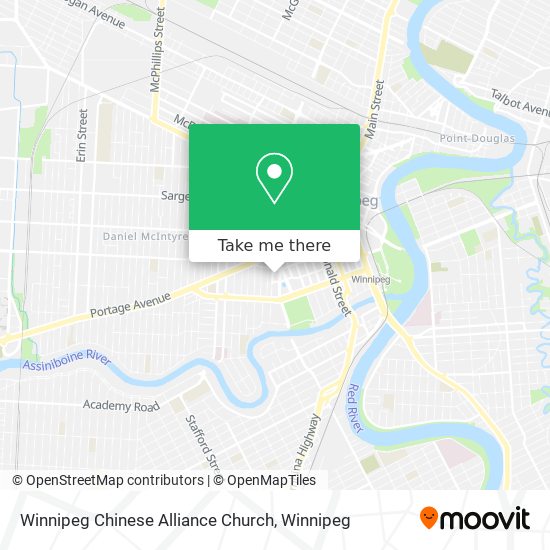 Winnipeg Chinese Alliance Church map