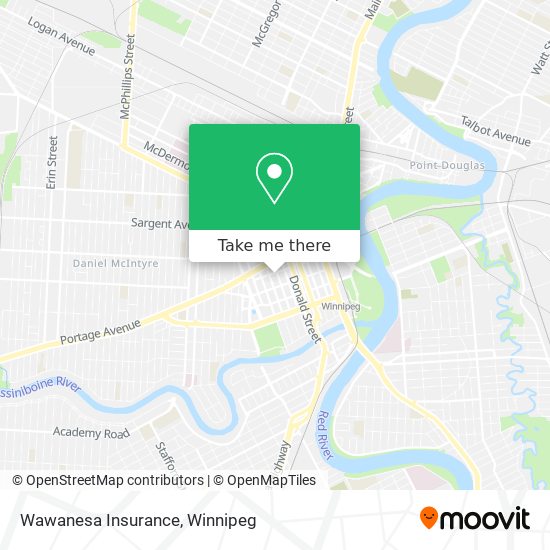 Wawanesa Insurance map