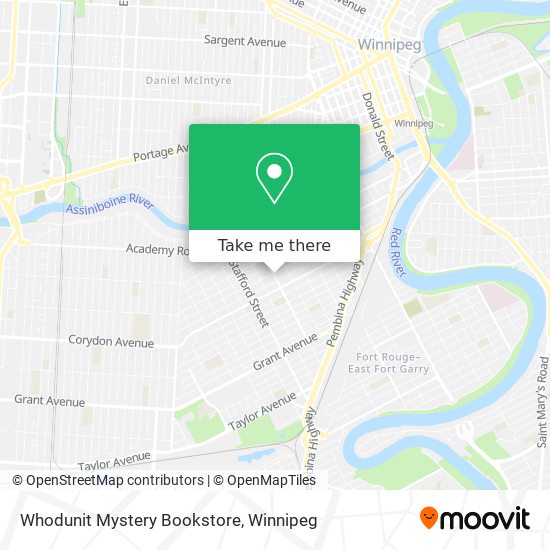 Whodunit Mystery Bookstore map