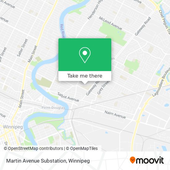 Martin Avenue Substation map