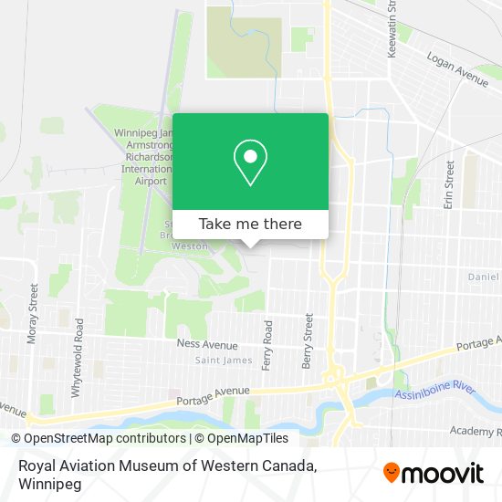Royal Aviation Museum of Western Canada map