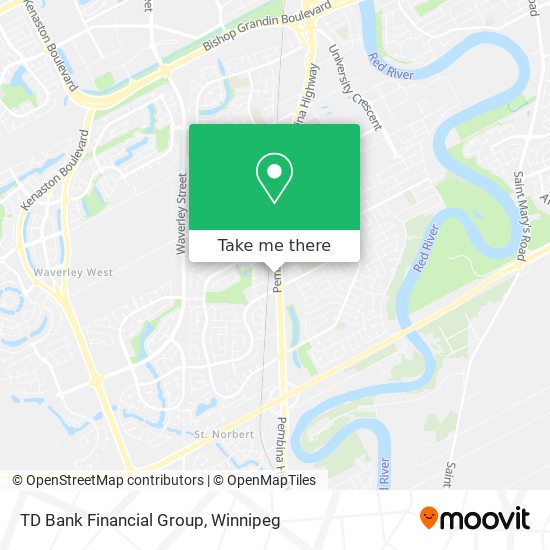 TD Bank Financial Group map