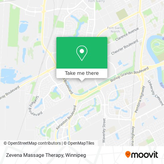 Zevena Massage Therapy map