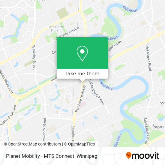 Planet Mobility - MTS Connect map