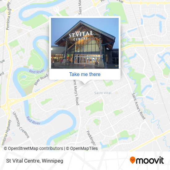 St Vital Centre map