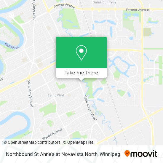 Northbound St Anne's at Novavista North map