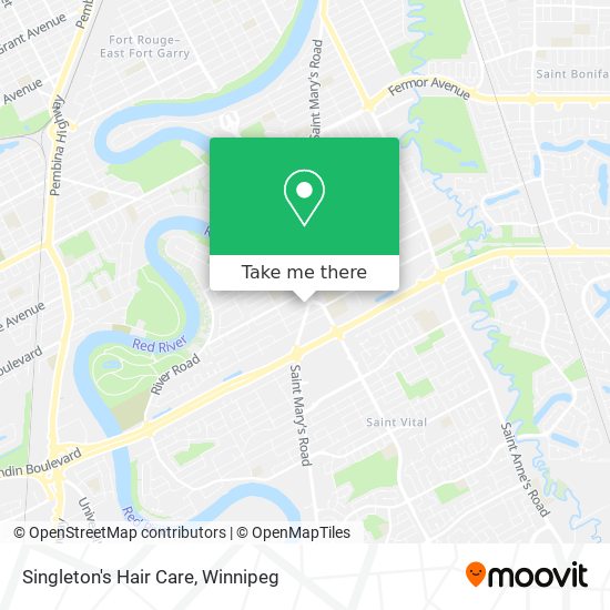 Singleton's Hair Care map