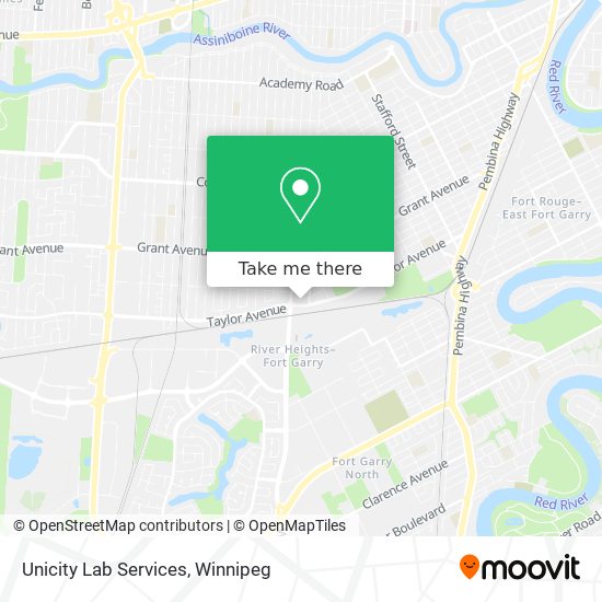 Unicity Lab Services map