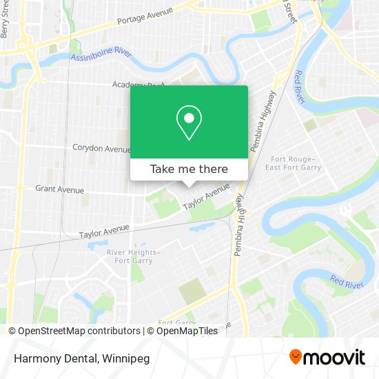 Harmony Dental map