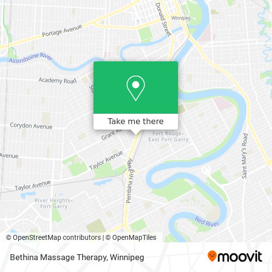 Bethina Massage Therapy map