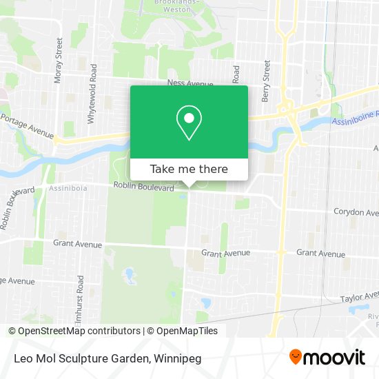 Leo Mol Sculpture Garden map