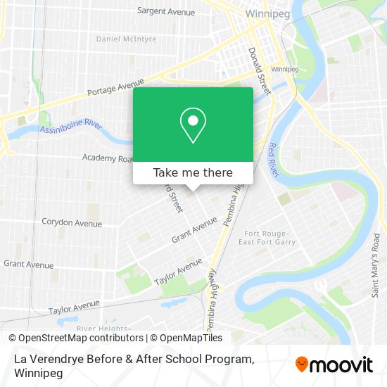 La Verendrye Before & After School Program map