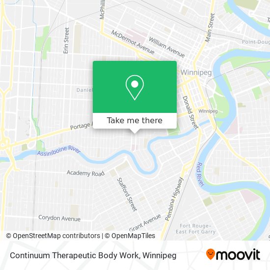 Continuum Therapeutic Body Work map