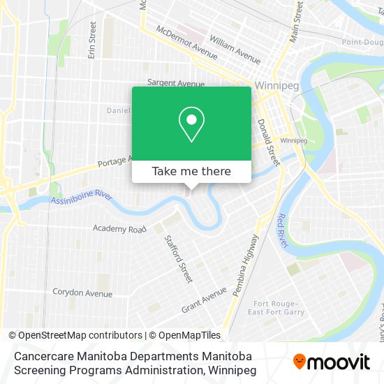 Cancercare Manitoba Departments Manitoba Screening Programs Administration map