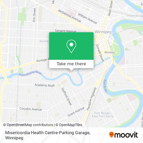 Misericordia Health Centre-Parking Garage map