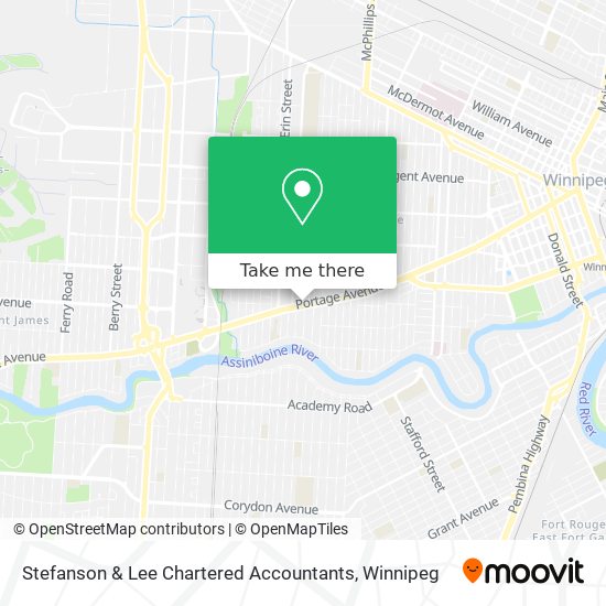 Stefanson & Lee Chartered Accountants map