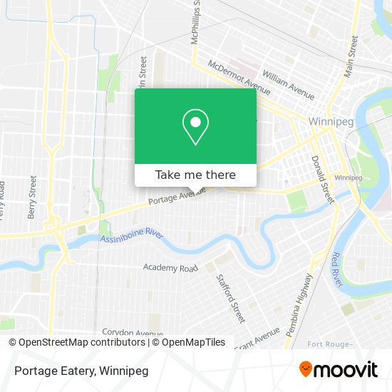 Portage Eatery map