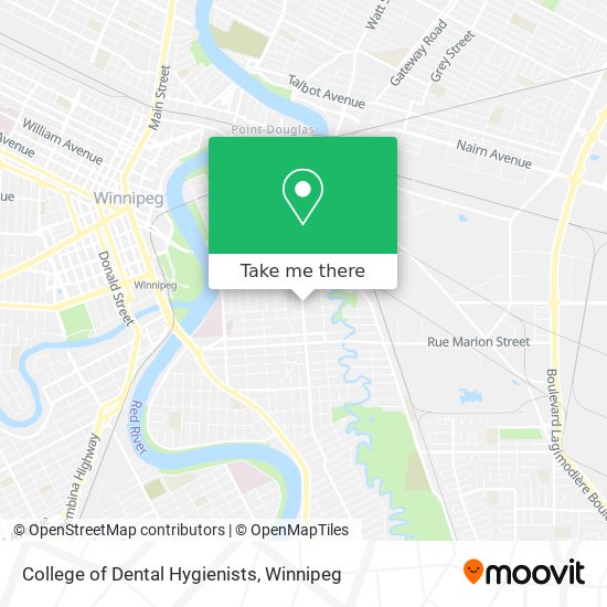 College of Dental Hygienists map