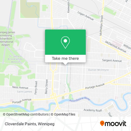 Cloverdale Paints map