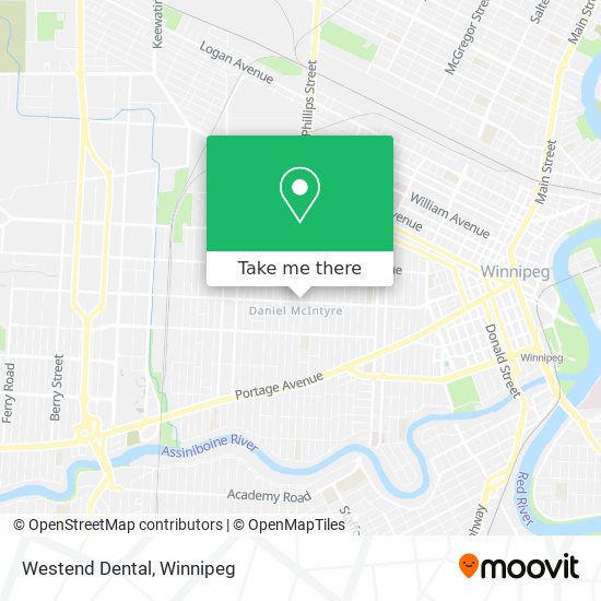 Westend Dental map