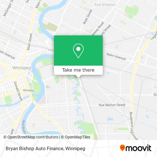 Bryan Bishop Auto Finance map
