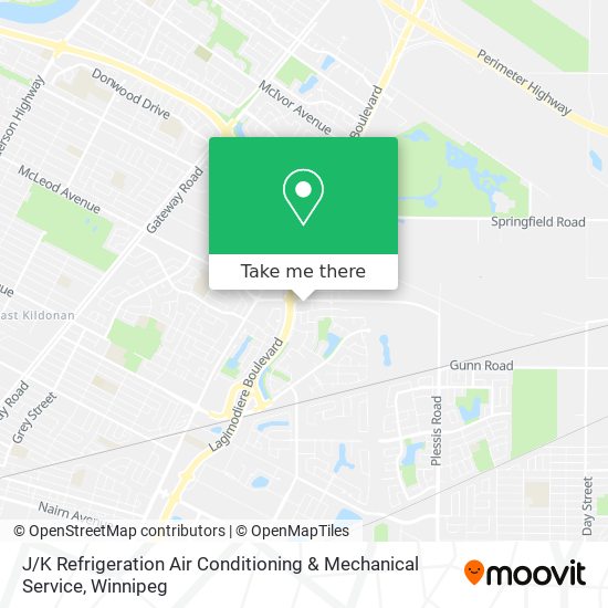 J / K Refrigeration Air Conditioning & Mechanical Service map