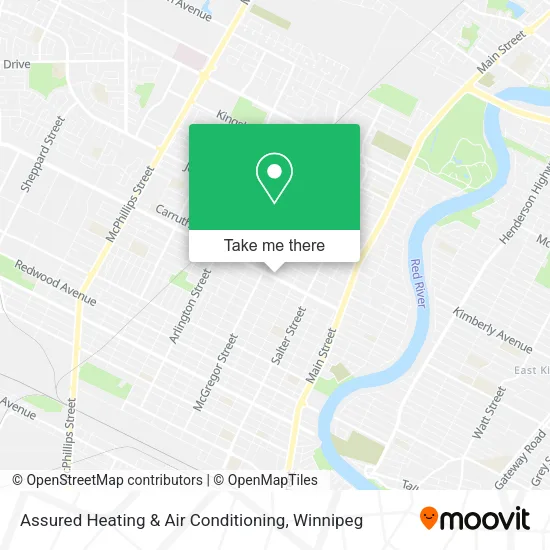 Assured Heating & Air Conditioning map