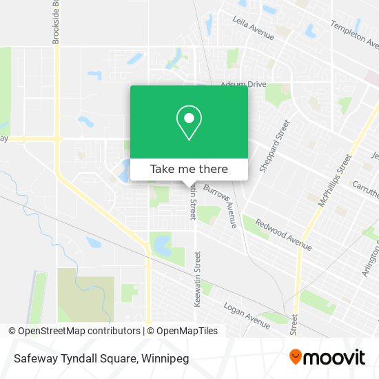 Safeway Tyndall Square map