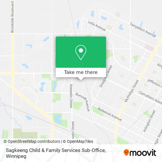 Sagkeeng Child & Family Services Sub-Office map