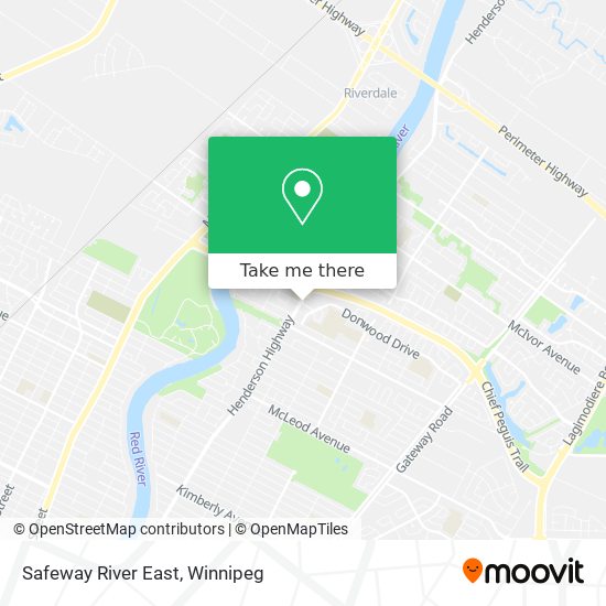 Safeway River East map