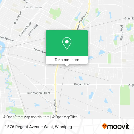 1576 Regent Avenue West map