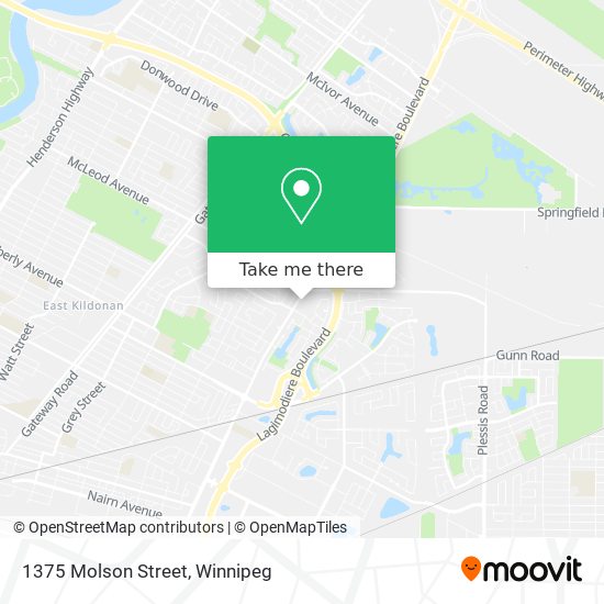 1375 Molson Street map