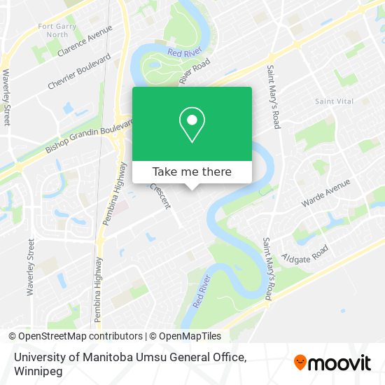 University of Manitoba Umsu General Office map